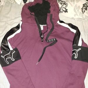 Sherpa hooded sweatshirt